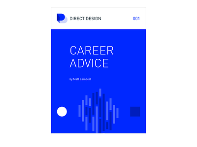 Direct Design Career Advice Cover book cover ebook minimal