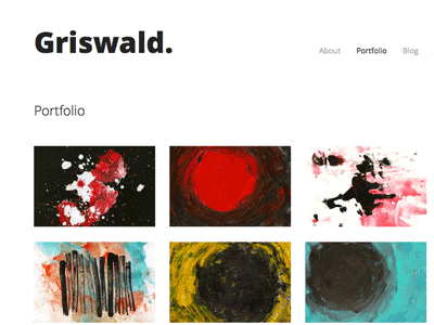 Griswald Portfolio bootstrap minimal portfolio theme white