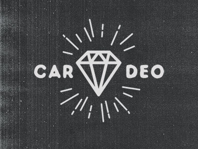 Diamond cardeo diamond logo retro tattoo vintage