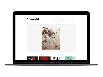 Griswald Homepage bootstrap minimal portfolio