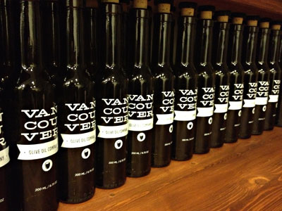 Vancouver Olive Oil Company Bottles