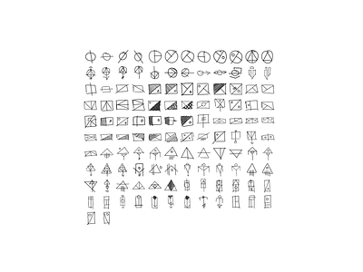 Hand Drawn Geometric Icons geometric hand drawn icons