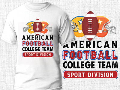 American Foot Ball T-shirt Design american foot ball design graphic design logo t shirt t shirt design