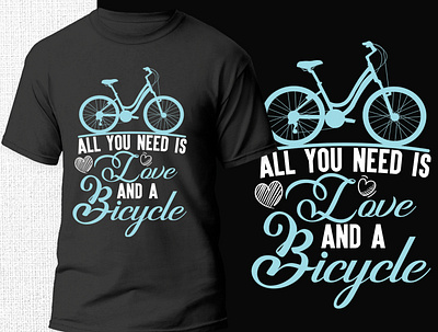 Bicycle T-shirt Design bicycle bicycle t shirt design design graphic design logo t shirt t shirt design