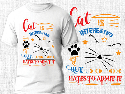 Cat T-shirt Design cat cat t shirt design design graphic design logo t shirt t shirt design