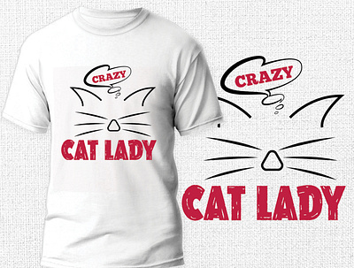 Cat T-shirt Design cat cat t shirt design design graphic design logo t shirt t shirt design