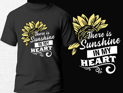 Sunflower T-shirt Design design graphic design logo sunflower sunflower t shirt design t shirt t shirt design