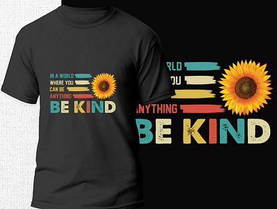 Sunflower T-shirt Design design graphic design logo sunflower sunflower t shirt design t shirt t shirt design