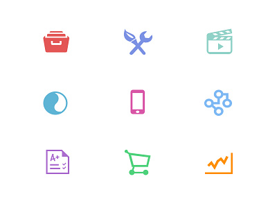 Services Icons elearning icons services simple software vantage path