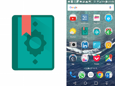 Material Quran Icon android icon material quran