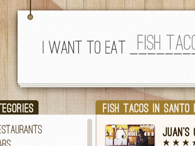 Cocina Co. fish tacos notepad ui ux wireframes