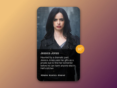 Movie Card card interface movies ui