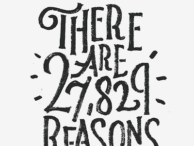 Reasons type 1 hand lettering reasons type typography writing