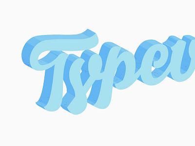 Typeverything Sample 3d fat fun script type typeverything typography