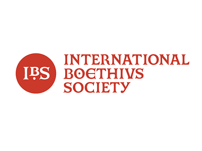 No not the other IBS... boethius emblem ibs logo society type typography