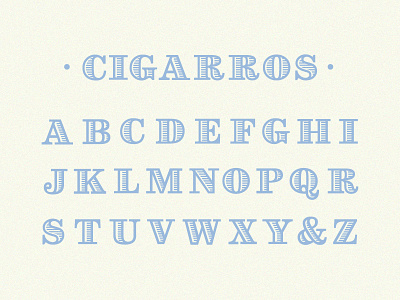 Cigarros Type cigar cigarros fat font type typography