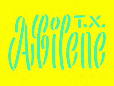 Abilene brush condensed lettering robofont sans stencil type