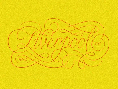 LFC deco english fc football lfc liverpool ornaments script soccer type typography