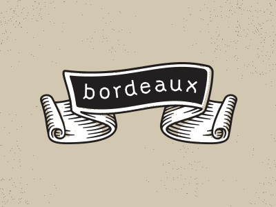 Banner thing banner bordeaux deco font french lettering ornament type typography