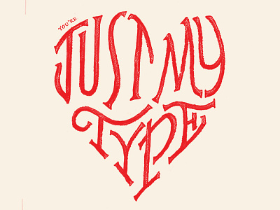 Valentines! cheezy heart lettering type typography valentines