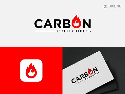 Carbon Collectibles branding fire logo fiverr logo graphic design logo logo agency logo design logo designer logoinspiration logozix minimalist