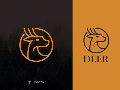 Deer branding deer head deer logo fiverr logo graphic design logo logo agency logo design logo designer logoinspiration logotype minimalist