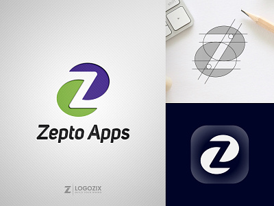 Zepto Apps branding fiverr logo graphic design logo logo agency logo design logo designer logoinspiration logotype minimalist