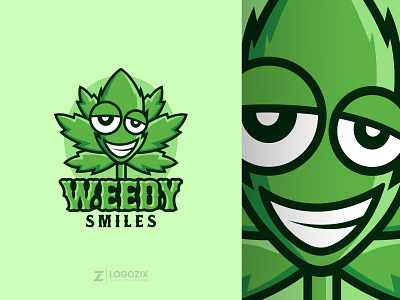 Weedy Smiles branding design fiverr logo graphic design hemp hemp gaming logo hemp logo hemp smile logo logo logo design logo designer marijuana logo marijuana mascot logo minimalist weed logo