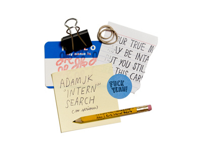 Intern Search adamjk collage objects pencil