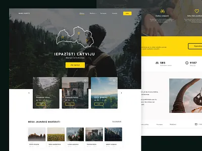 Mana Karte homepage app design ui ux