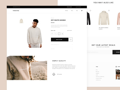 Fashion product page app design ui ux