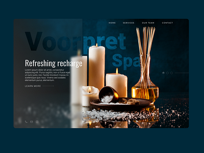 Spa Landing Page Concept