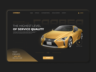 Carbea • Landing Page Concept concept design landingpage landingpagedesign ui uidesign uiux ux web web design website