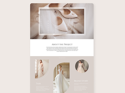 Wedding Shop • Website & App Project concept design landingpage landingpagedesign ui uidesign uiux ux web website