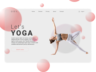 Yoga • Landing Page Concept concept design landingpage landingpagedesign ui uidesign uiux ux web website