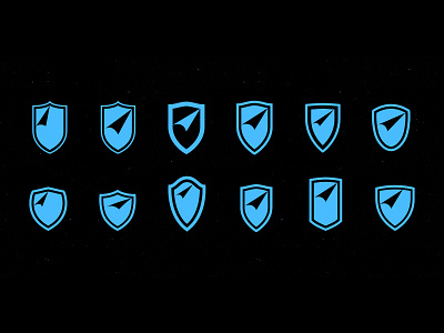 Shield blue shield vector