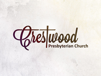 Crestwood Church church cross logo type