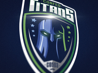 Titanslogo blue design hockey icon illustration logo mark shield titan vector
