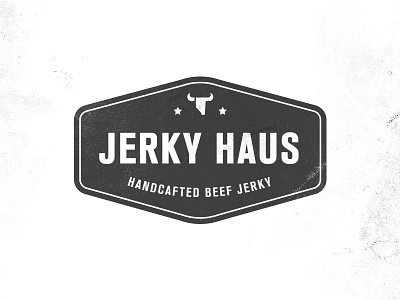 Jerky2 beef grunge hipster jerky logo