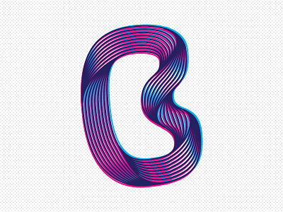 B b custom hand icon letter lettering logo type vector