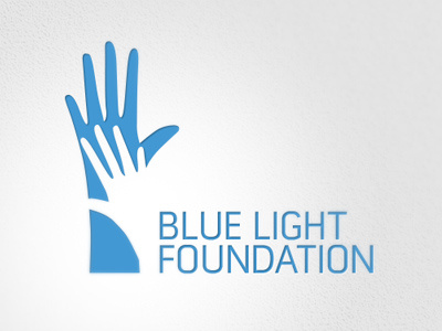 BLF Logo blue hands logo silhouette