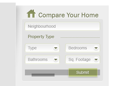 Formfields dropdown form green grey input real estate redmantech ui web design