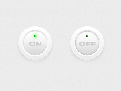 Gradient Buttons button buttons gradients green grey led noise off on switch texture toggle ui white