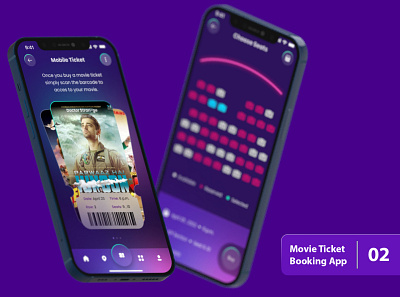 Movie Ticket Booking App 3/3 figma ui ui design ux ux design