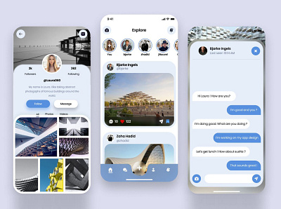 Social Media for Architects design figma ui ui design ux ux design