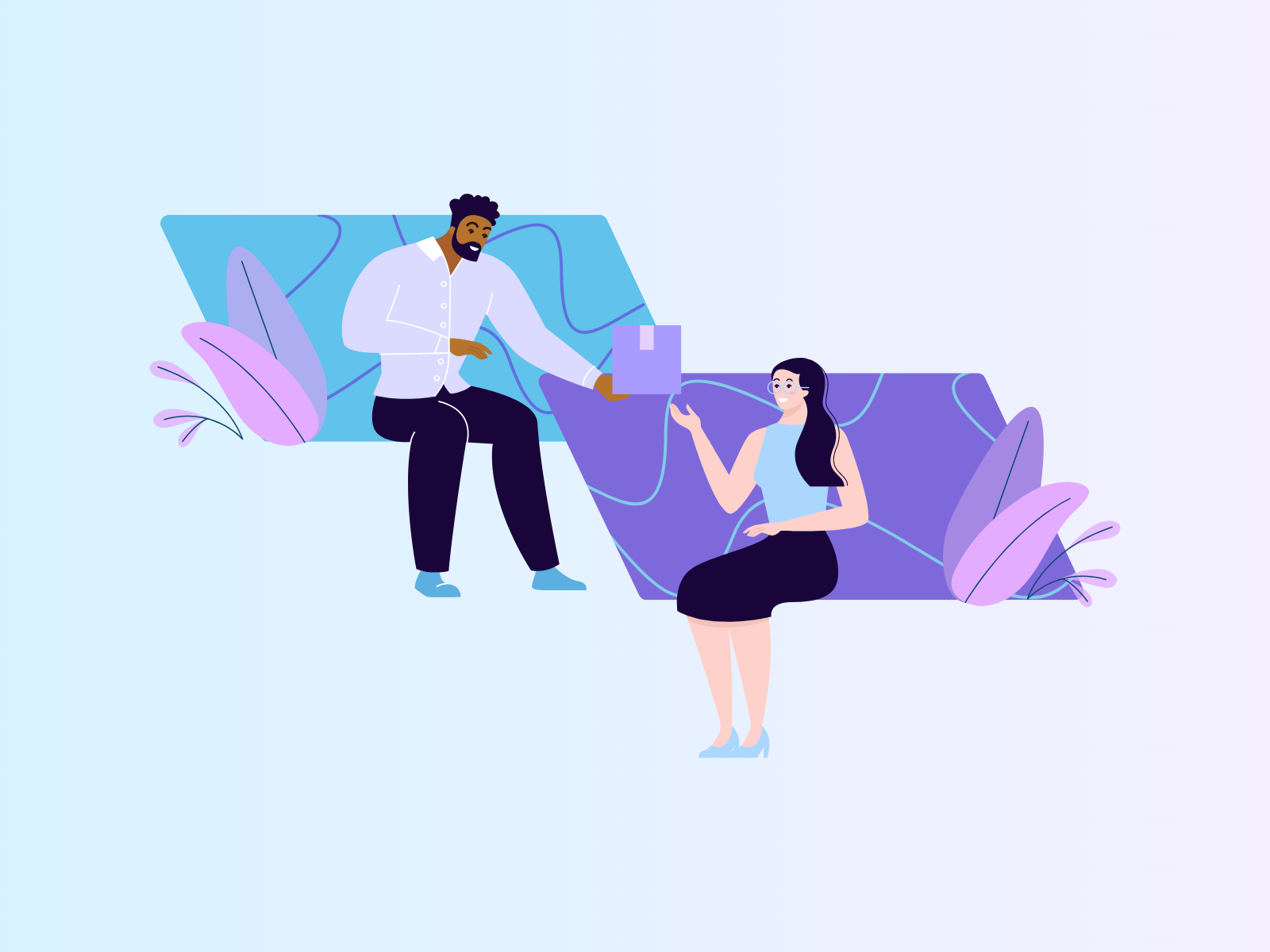 Giving Illustration by Abhinaya Kondi on Dribbble
