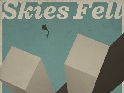 Skies Fell single artwork. aged band cover art music muted single skies fell vintage