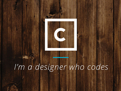 New logo and website craig mclachlan digital designer front end developer glasgow letter c logo minimal simple square texture wood