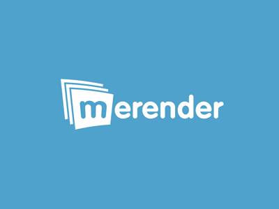 Merender Logo branding clean design excersise identity log logo design practice simple