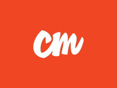 CM mark bold clean cm craig initials logo mark mclachlan simple
